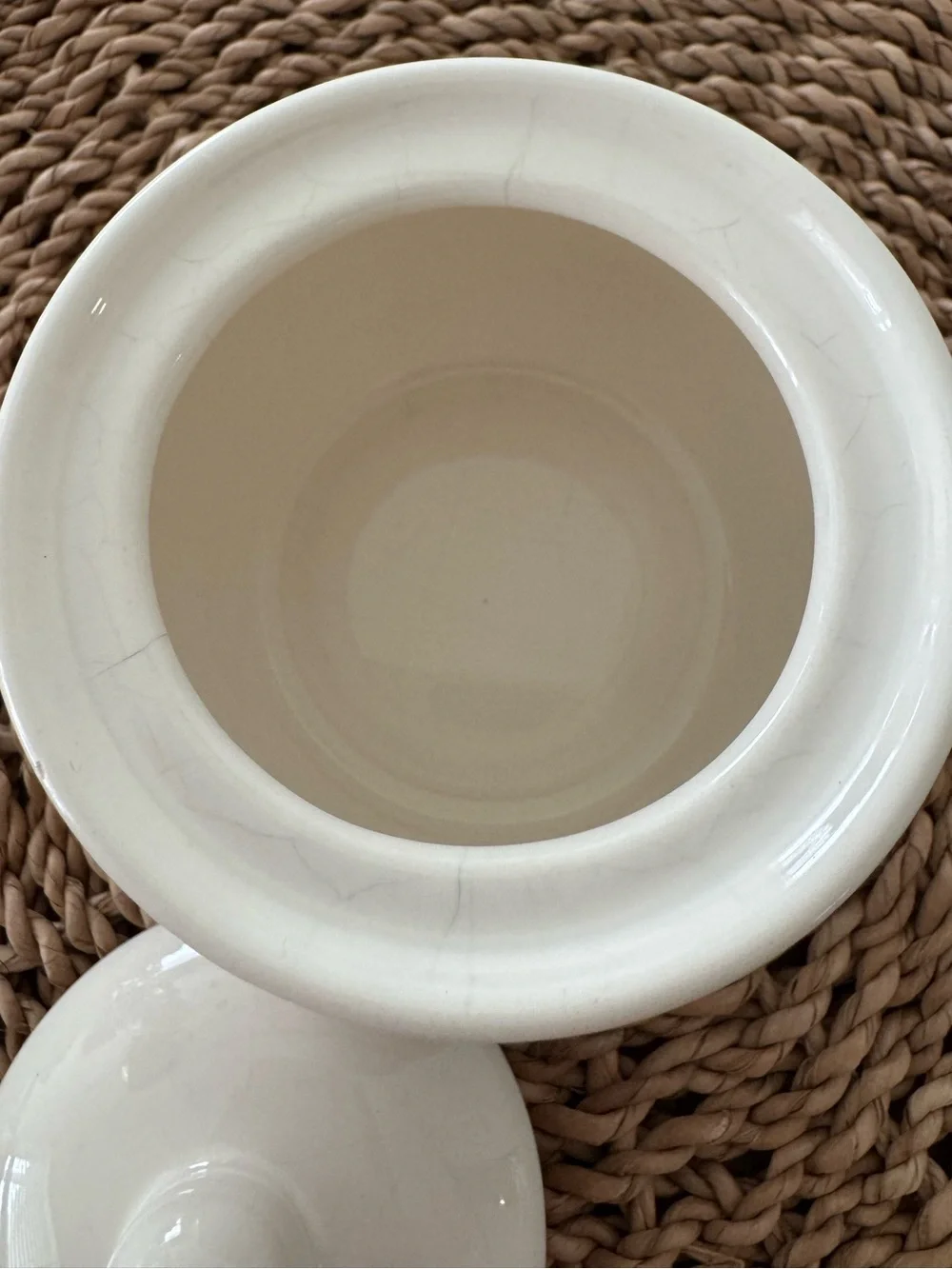 Pottery Barn - Emma Beaded Stoneware Sugar Bowl